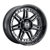 20" Hostile H124 Lunatic Blade Cut 20x12 Wheel 6x5.5 -44mm Lifted Truck Suv Rim