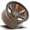 20" Vortek Argon VRT-602 Bronze w/ Black Bead Ring 20x9 Wheel 6x135 6x5.5 12mm