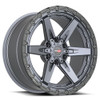 Set 4 20" Vortek Argon VRT-602 Matte Titanium 20x10 Wheels 6x135 6x5.5 -12mm Rims