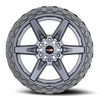 20" Vortek Argon VRT-602 Matte Titanium 20x10 Wheel 6x135 6x5.5 -24mm Rim
