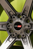 20" Vortek Argon VRT-602 Matte Titanium 20x10 Wheel 6x135 6x5.5 -24mm Rim