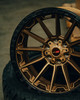 Set 4 20" Vortek Spartan VRT-601 Matte Bronze 20x10 Wheels 6x135 6x5.5 -12mm Rims