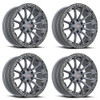 Set 4 20" Vortek Spartan VRT-601 Matte Titanium 20x10 Wheels 6x135 6x5.5 -24mm