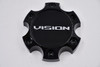 Vision Gloss Black Wheel Center Cap Hub Cap C476GB-6V 5.25" 6 Lug