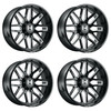 Set 4 22" Hostile H120 Vulcan Blade Cut 22x10 Wheels 8x170 -25mm Lifted Rims