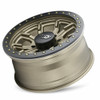 17" Dirty Life Dt-1 17x9 Satin Gold W Simulated Ring 6x5.5 Wheel -12mm Rim