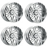 Set 4 22" Hostile H116 Jigsaw Armor Plated 22x12 Wheels 8x6.5 -44mm Lifted Rims