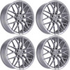 Set 4 19" TIS Motorsports 505S Gloss Silver 19x8.5 Wheels 5x4.50 35mm Rims