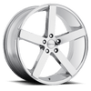 Set 4 22" Cavallo CLV-5 Nano Chrome 22x9 Wheels 5x112 Rims 35mm