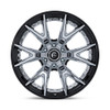 20" Fuel FC402 Catalyst Chrome Gloss Black Lip 20x10 Wheel 8x180  -18mm Rim