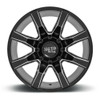 Moto Metal MO804 Spider 20x10 8x180 Gloss Black Milled Wheel 20" -18mm Truck Rim