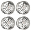 Set 4 24" Cavallo CLV-45 Nano Chrome 24x9 Wheels 5x115 5x120 18mm Rims