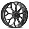 22" Cavallo CLV-22 Gloss Black & Milled 22x8.5 Wheel 5x108 5x4.5 38mm Rim
