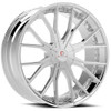 Set 4 24" Cavallo CLV-36 Nano Chrome 24x9 Wheels 6x135 6x5.5 25mm Rims