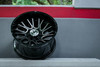 Set 4 22" XF Off-Road XF-230 Gloss Black Milled 22x12 Wheels 5x5 5x5.5 -44mm Rims