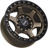 17" Dropstars Trail Series 604BZB Bronze Black Ring 17x9 Wheel 6x135 6x5.5 -12mm