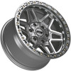 Set 4 17" Dropstars Trail Series 602MS Machined & Silver 17x9 5x5 5x5.5 -12mm