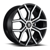 22" DUB  S209 Royalty 22x9.5 6x120 6x132 Machined Double Dark Tint Wheel 30mm