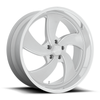 US Mag U134 Desperado 22x10.5 5x4.75 Silver Brushed Milled Left Wheel 22" 1mm