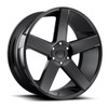 DUB 1PC S216 Baller 22x9.5 5x5.0 Gloss Black Wheel 22" 11mm For Chevy GMC Rim
