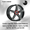 Vision 469 Boost C469GB Gloss Black Wheel Center Cap Hub Cap Fits 4 & 5 Lug