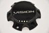 Vision C354SB-6V satin black 5.5 inch wheel center cap replacement for Vision 354 Manx 2 6 lug wheels with bolt-on closed-end design for trucks and SUVs.