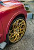 Set 4 24" Azara AZA-540 Nano Gold 24x9 Wheels 5x115 5x120 15mm Rims
