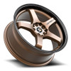 17" Spec-1 SPT-31 Matte Bronze & Black Lip 17x7.5 Wheel 5x110 5x4.5 42mm Rim