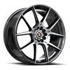 18" Spec-1 SP-71 Gloss Black & Machined 18x8 Wheel 5x110 5x4.5 38mm Rim