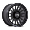 18" KMC KM452 Impact Forged Monoblock Satin Black 18x9 Wheel 8x6.5 18mm Rim