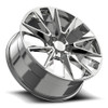 26" O.E. Revolution C-14 Nano Chrome 26x10 Wheel 6x5.5 30mm Rim For Chevy GMC