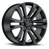 24" O.E. Revolution G-10 Gloss Black & Milled 24x10 Wheel 6x5.5 31mm Rim