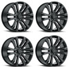 Set 4 22" O.E. Revolution G-10 Gloss Black & Milled 22x9 Wheels 6x5.5 31mm Rims