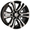 26" O.E. Revolution G-10 Gloss Black & Machined 26x10 Wheel 6x5.5 31mm Rim