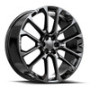26" O.E. Revolution G-40 Gloss Black 26x10 Wheel 6x5.5 31mm Rim For Chevy GMC