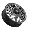 24" XF Dually XF-229 Dually Gloss Black Milled 24x8.25 Front Wheel 8x6.5 110mm