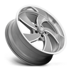 22" US Mag U133 Desperado 22x10.5 5x5 Anthracite Milled Diamond Left Wheel 1mm