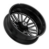 26" XF Dually XF-240 Dually Gloss Black Milled 26x8.25 Rear Wheel 8x210 -192mm