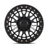 Set 4 17" Lock Offroad Invader Forged Beadlock Matte Black Forged 17x9 6x5.5 12mm