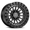 Set 4 17" Lock Offroad Mojave Matte Grey W Matte Black Ring 17x9 8x180 1mm Rims Offroad Truck Wheels