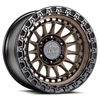 Set 4 17" Lock Offroad Mojave Matte Bronze Matte Black Ring 17x8.5 6x5.5 25mm