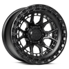20" Lock Offroad Commando Matte Black W Matte Black Ring 20x10 8x6.5 -18mm Wheel Truck Rim