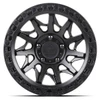 Set 4 20" Lock Offroad Lunatic Matte Black Matte Black Ring 20x9 Wheels 8x170 1mm Rims Offroad Truck Wheels