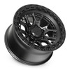 Set 4 20" Lock Offroad Commando Matte Black W Gloss Black Ring 20x10 8x6.5 -18mm Lifted Offroad Truck Wheels