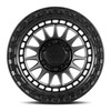 17" Lock Offroad Mojave Matte Black w Matte Black Ring Wheel 17x9 6x5.5 12mm Rim Truck SUV Wheel