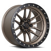 Set 4 20" Lock Offroad Krawler Matte Bronze Matte Black Ring 20x9 8x170 1mm Rims Offroad Truck Wheels