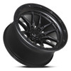 Set 4 20" Lock Offroad Krawler Black W Matte Black Ring 20x9 8x6.5 20mm Wheels