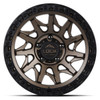 Set 4 17" Lock Offroad Lunatic Matte Bronze Matte Black Ring 17x9 8x6.5 1mm Rims Offroad Truck Wheels