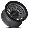 Set 4 17" Lock Offroad Lunatic Matte Grey W Matte Black Ring 17x9 8x180 1mm Rims Truck Wheels