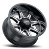 18" Ultra 229U Menace Gloss Black w/ Diamond Accents 18x9 Wheel 8x6.5 Rim 12mm